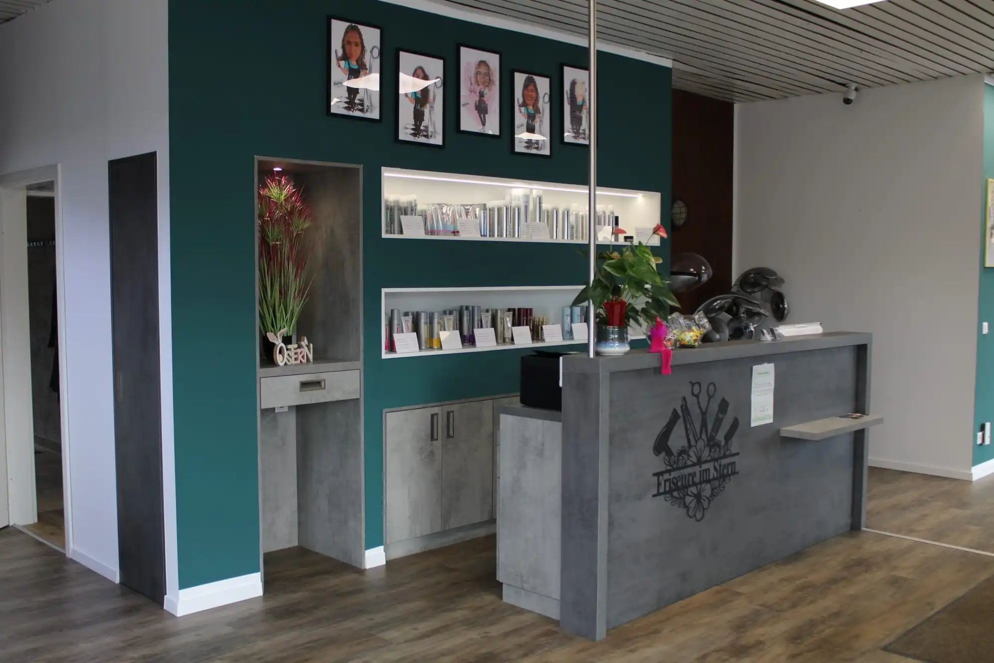 Empfang und Rezeption im Friseursalon Friseure im Stern Dinklage